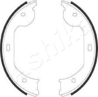 Колодки гальмівні барабанні (комплект 4 шт) ASHIKA 55-00-0104