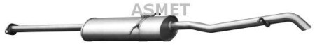 Задній. глушник,випускна сист. ASMET 01021