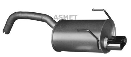 Задній. глушник,випускна сист. ASMET 16091