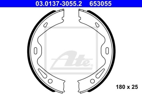 Гальмівна колодка ATE 03013730552