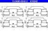 Комплектуючі для гальмівних колодок ATE 13046002422 (фото 1)