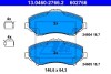 Комплект гальмівних колодок ATE 13046027662 (фото 1)