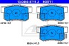 Комплект гальмівних колодок ATE 13046057112 (фото 1)