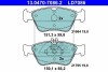 Комплект гальмівних колодок ATE 13047070862 (фото 1)