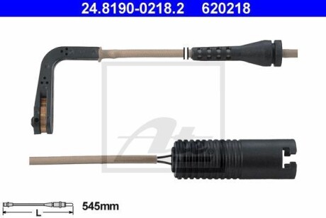 Датчик зносу гальмівних колодок ATE 24819002182