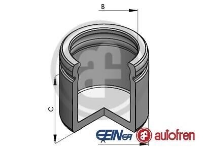 Поршень супорта пер. Duster 17-/Fiesta VII 18-/Juke 19-/Megane III 09-(54x51mm)(ATE) AUTOFREN D025491