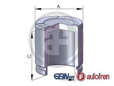Поршень супорта перед MB CLA/GLA/Renault Trafic 14- 60x52,5 AUTOFREN D025533