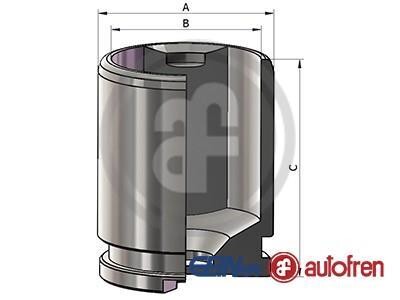 Поршень супорта зад. BMW 5 (F10/F11)/6 (F12/F13) 10-/Q7 15-/Q8 18- (44x51,8mm)(TRW) AUTOFREN D025557