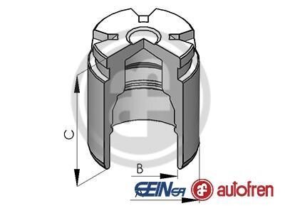 Поршень супорта пер./зад. Hyundai i30 11-/Kona 17-/Picanto 11-/Cerato 13-/ (34x47mm)(Mobis) AUTOFREN D025642