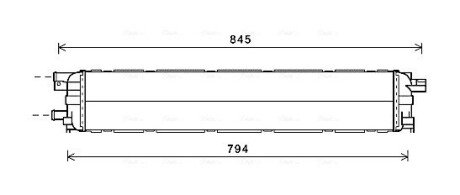 Радіатор, система охолодження двигуна AVA COOLING AI2366