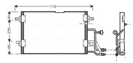 Радіатор кодиціонера AVA COOLING AI5116