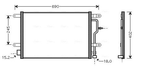 Радіатор кодиціонера AVA COOLING AI5199