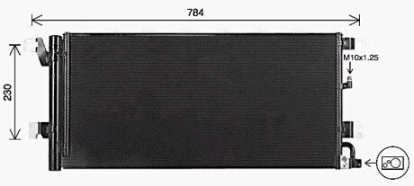 Радіатор кодиціонера AVA COOLING AI5447D