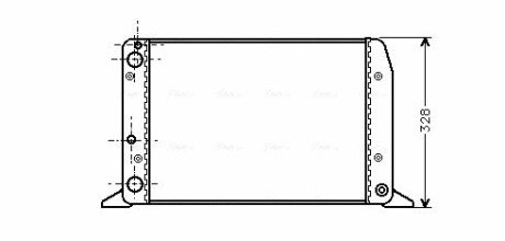 AVA AUDI Радіатор охолодження 80 B3 (1987) 1.4 AVA COOLING AIA2028