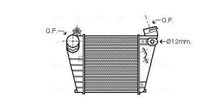 AVA VW Інтеркулер GOLF IV 1.9 00-, SKODA, AUDI, SEAT AVA COOLING AIA4200