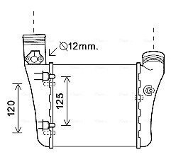 AVA AUDI Інтеркулер лів. A4 2.0TDI/TFSi 04- AVA COOLING AIA4333