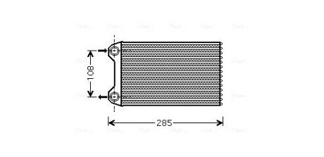 Радіатор обігрівача салону Audi A4 04>08 AVA AVA COOLING AIA6223