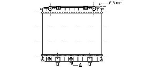 AVA LAND ROVER Радіатор охолодження двиг. Range Rover II 2.5D 94- AVA COOLING AU2132