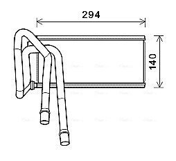 Радіатор обігрівача салону Range Rover Sport 05>13 AVA AVA COOLING AUA6226