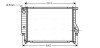 Радіатор BMW 324D/530/730 MT 85-94 (Ava) AVA COOLING BW2096 (фото 1)