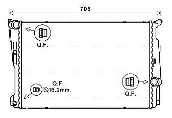 Радіатор, Система охолодження двигуна AVA COOLING BW2546