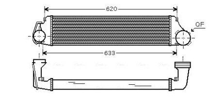 AVA BMW Інтеркулер 3 E46 318d/330xd 00- AVA COOLING BW4282