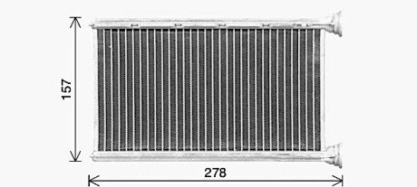 AVA BMW Радіатор опалення F20, F21, F22, F87, F30, F80, F31 AVA COOLING BW6615