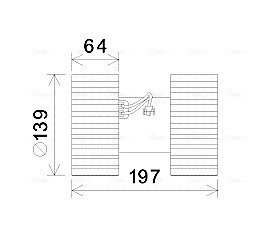 Вентилятор обігрівача салону BMW 3 (E46) (98-05), X3 (E83) (04-) AVA AVA COOLING BW8480