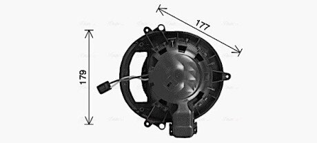 Вентилятор обігрівача салону BMW 3F30 4F32 1F20 1F21 AVA AVA COOLING BW8611