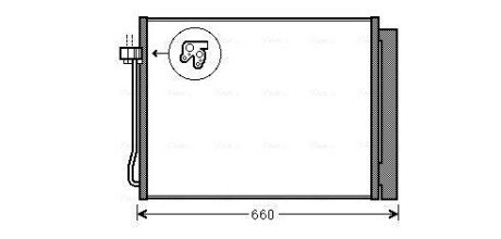 AVA BMW Радіатор кондиціонера X5 E70,F15,X6 E71,F16 07- AVA COOLING BWA5377D