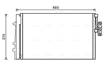 Радіатор кодиціонера AVA COOLING BWA5479D