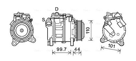 Компресор AVA COOLING BWAK493 (фото 1)