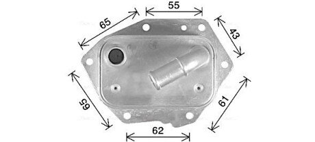 AVA CITROEN Оливний радіатор C-Crosser, C5 II,III, Fiat, Ford Galaxy, Mondeo IV, Jaguar, LandRover, Peugeot AVA COOLING CN3326