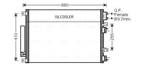 Радіатор кондиціонера Chrysler 300C 04> AVA AVA COOLING CR5093D
