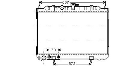 Радіатор (AVA) AVA COOLING DN2239