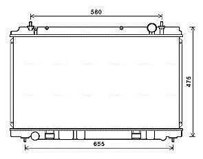 AVA NISSAN Радіатор сист. охолодження двигуна 350Z 3.5 05- AVA COOLING DN2400
