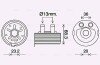 AVA NISSAN Оливний радіатор Almera II, Navara, Primera, X-Trail 2.2dCi/2.5td 00- AVA COOLING DN3443 (фото 1)