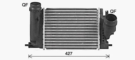 Охолоджувач наддувального повітря AVA COOLING DN4469