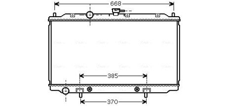 Радіатор охолодження NISSAN PRIMERA (P12, W12) (02-) (AVA) AVA COOLING DNA2218