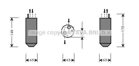 Осушувач кондиціонера Ланос/Сенс AVA AVA COOLING DWD029