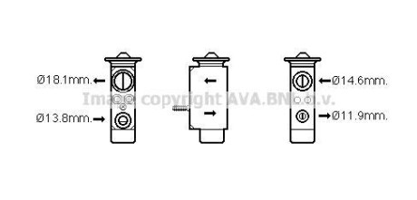 Розширювальний клапан AVA COOLING FD1492