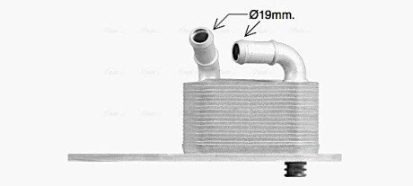 Охолоджувач оливи AVA COOLING FD3666