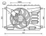 AVA FORD Вентилятор радіатора Galaxy, Kuga I, Mondeo IV, S-Max 1.6/2.0TDCi 06- AVA COOLING FD7556 (фото 1)