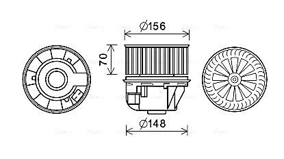 Компресор салону AVA COOLING FD8630