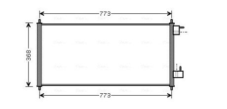 Радіатор кондиціонера FORD Transit Connect (P65, P70, P80) (AVA) AVA COOLING FDA5361