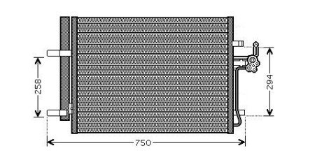 Радіатор кодиціонера AVA COOLING FDA5428D