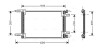 AVA FIAT Радіатор кондиціонера (конденсатор) 1.2/1.9D 01- AVA COOLING FT5248 (фото 1)