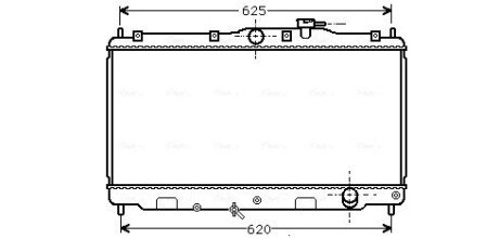 AVA HONDA Радіатор охолодж. ACCORD 1,8-2,0 (90-) AVA COOLING HD2010