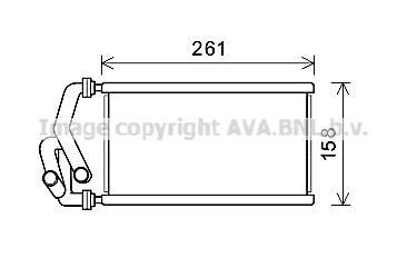 Радіатор обігрівача салону Honda Civic (05-13), CR-V (06-12) AVA AVA COOLING HDA6294