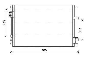 Радіатор кондиціонера HYUN ACCENT 1.4 i 11-(AVA) AVA COOLING HY5269D